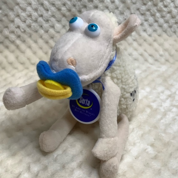 Serta Sleep Number 1/16 Counting Sheep Plush Baby Lamb w Pacifier and Tags - Picture 6 of 16